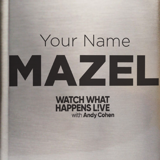 Watch What Happens Live Mazel Personalized Flask