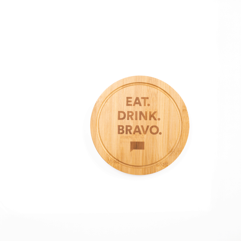 Eat. Drink. Bravo. Bamboo Charcuterie Board Kit