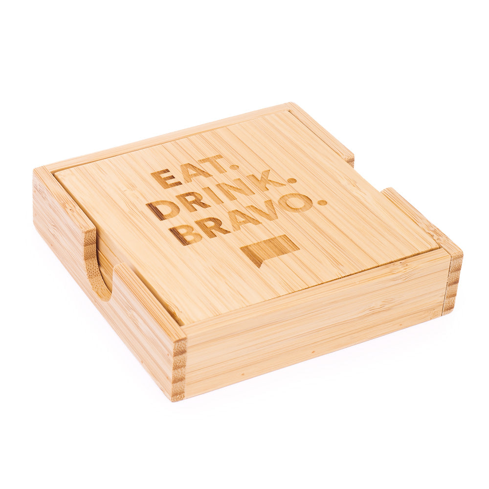 Bravo Gear Wood Coasters (Set of 4)