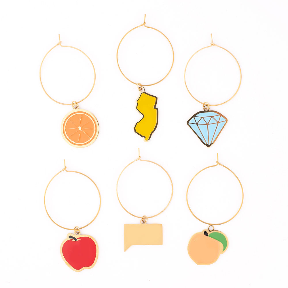 The Real Housewives Wine Charms (Set of 6)