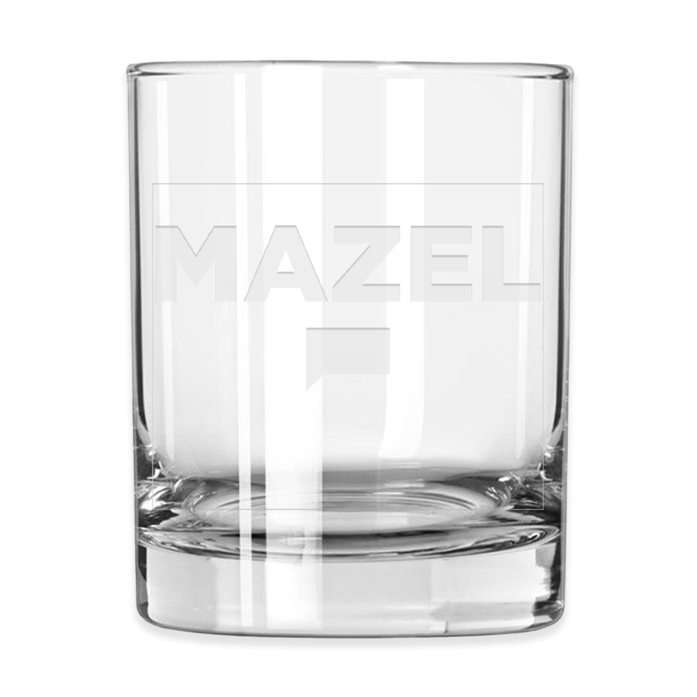 Watch What Happens Live with Andy Cohen Mazel Laser Engraved Rocks Glass Set