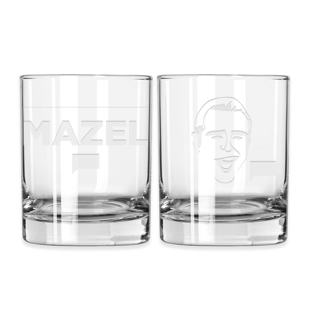 Watch What Happens Live with Andy Cohen Mazel Laser Engraved Rocks Glass Set
