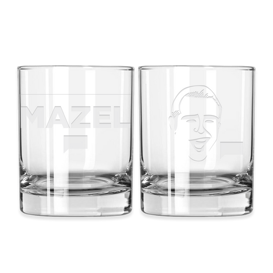 Watch What Happens Live with Andy Cohen Mazel Laser Engraved Rocks Glass Set