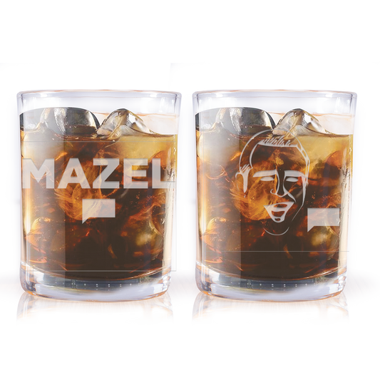 Watch What Happens Live with Andy Cohen Mazel Laser Engraved Rocks Glass Set