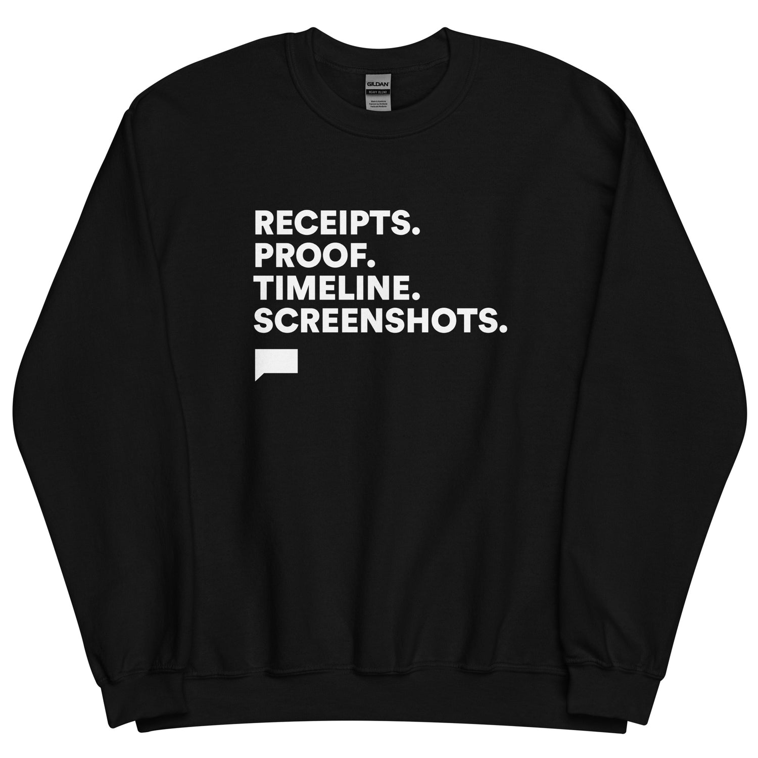 The Real Housewives of Salt Lake City Checklist Crewneck Black