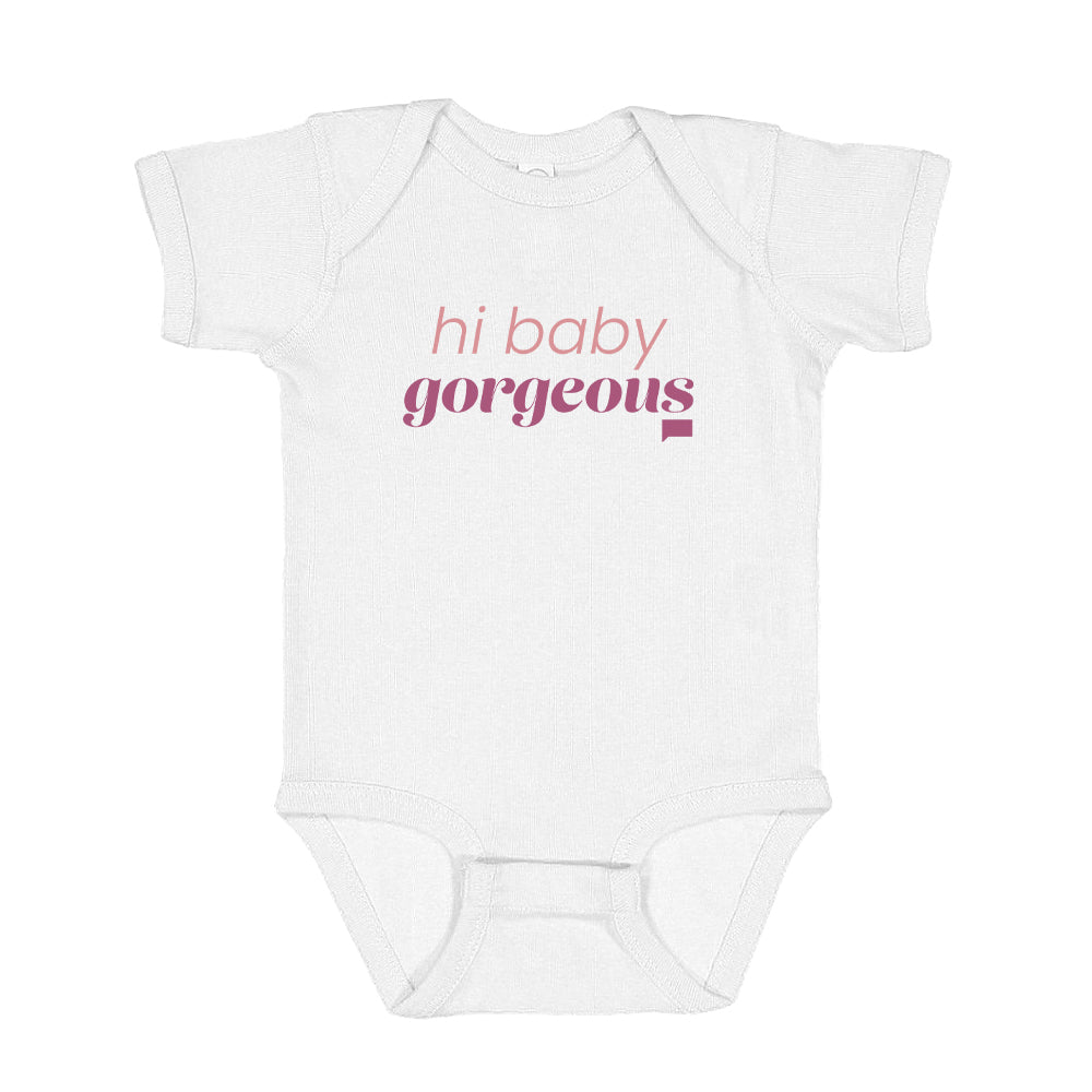 The Real Housewives of Salt Lake City Hi Baby Gorgeous Baby Bodysuit White