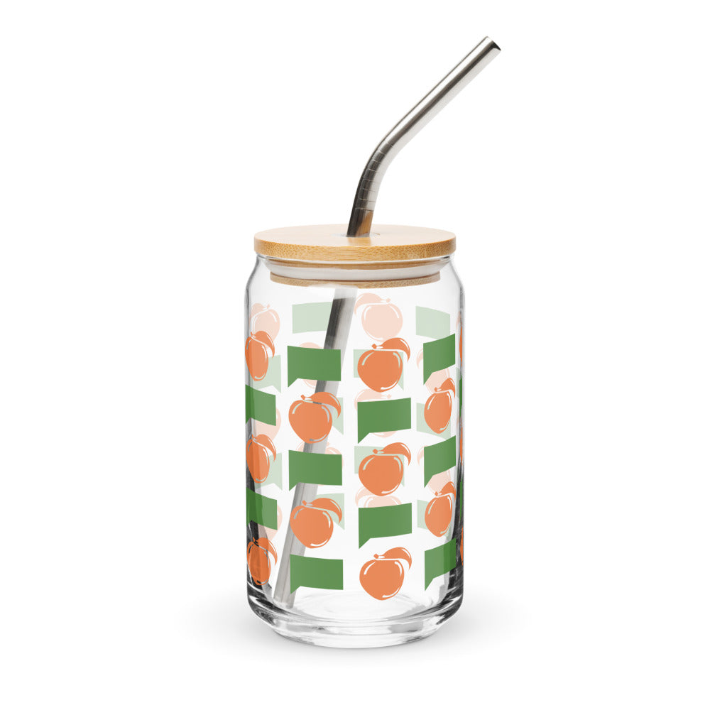The Real Housewives of Atlanta Peach Please Can-Shaped Glass