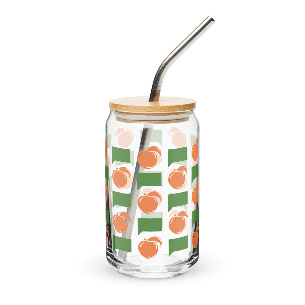 The Real Housewives of Atlanta Peach Please Can-Shaped Glass