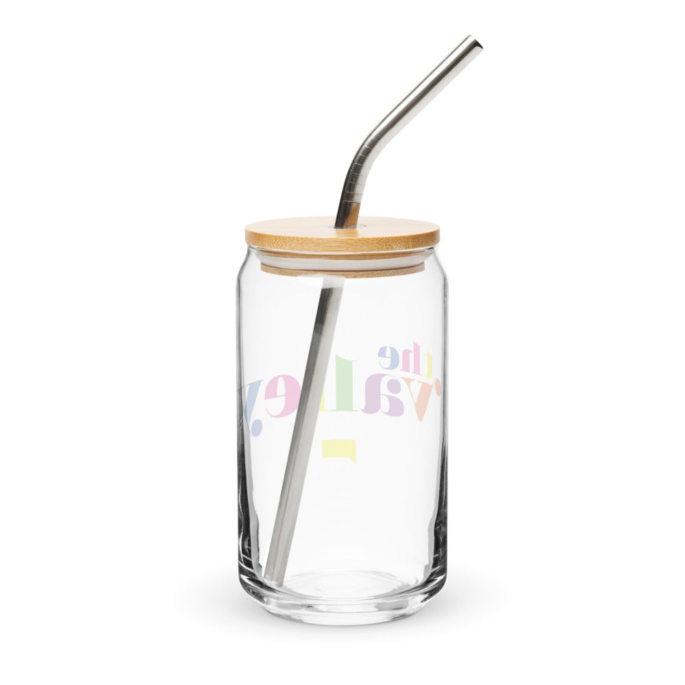 The Valley Rainbow Logo Can-Shaped Glass