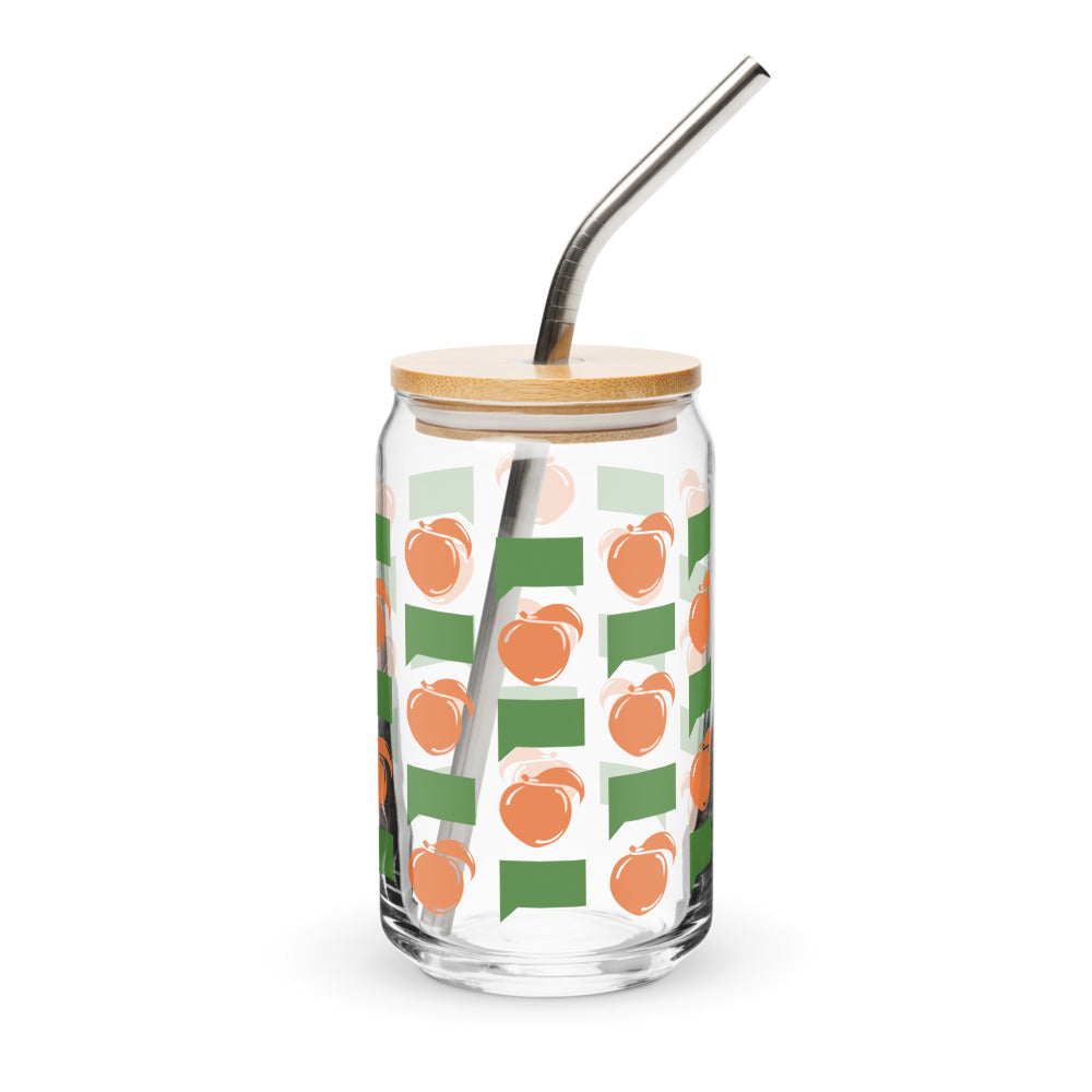 The Real Housewives of Atlanta Peach Please Can-Shaped Glass