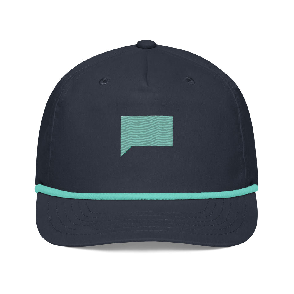 Bravo Gear Spring Talk Embroidered Rope Cap Navy/mint