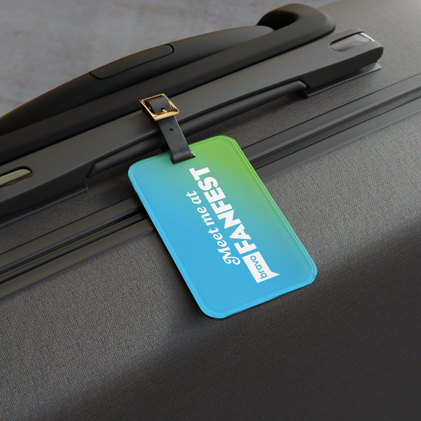 Bravo Luggage Tag Meet Me At Bravo Fan Fest