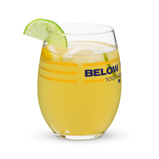 Below Deck Personalized Stemless Wine Glass