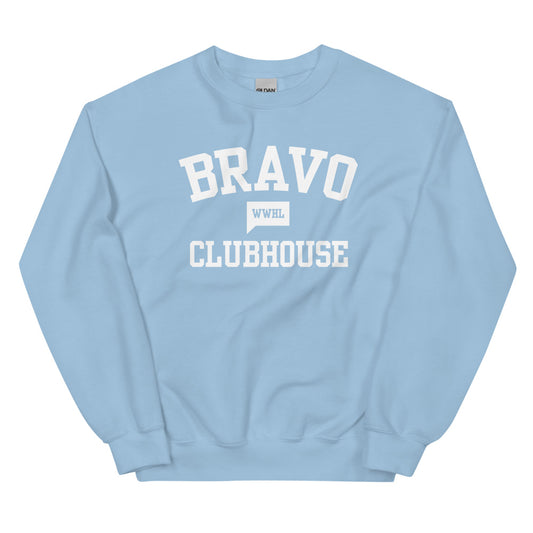Watch What Happens Live Clubhouse Crewneck Light Blue