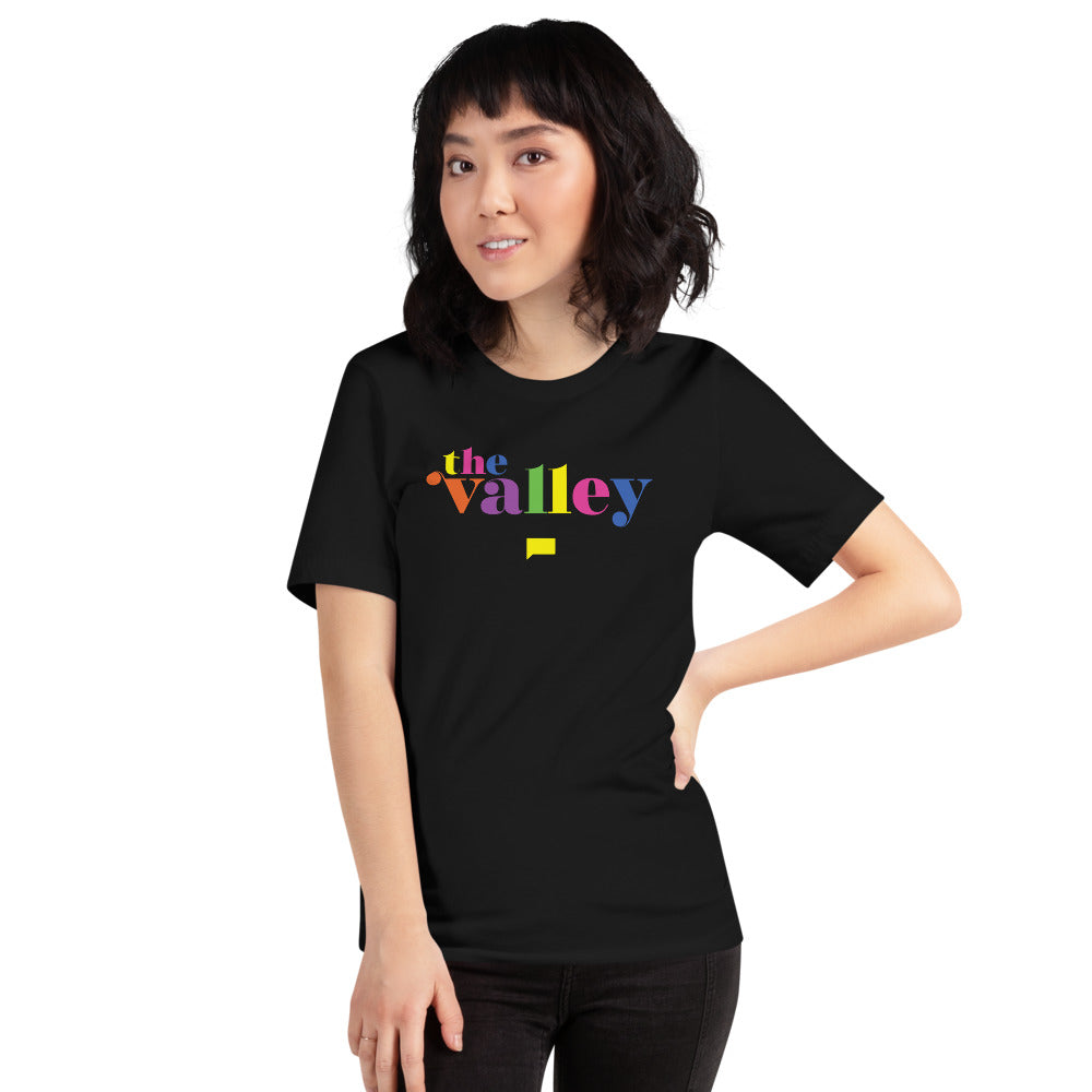 The Valley Rainbow Logo Adult Short Sleeve T-Shirt