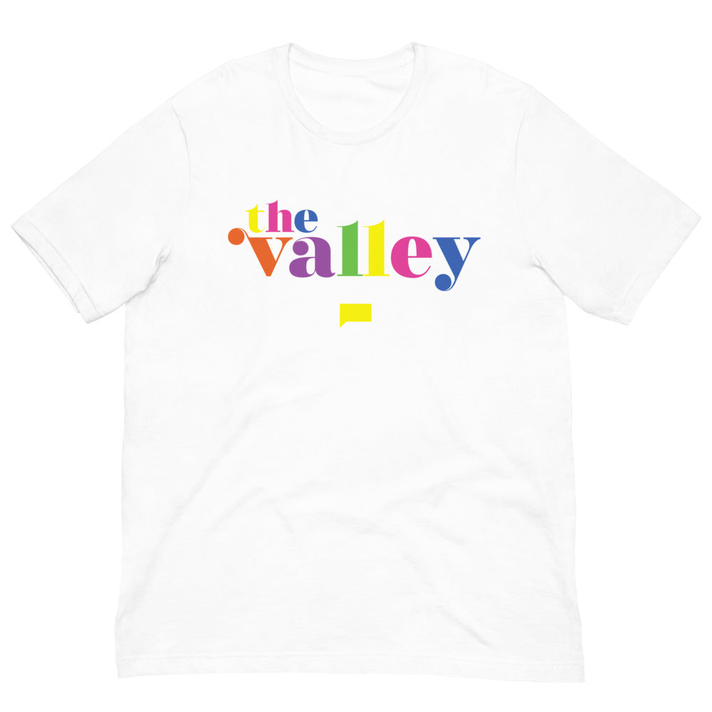 The Valley Rainbow Logo Adult Short Sleeve T-Shirt