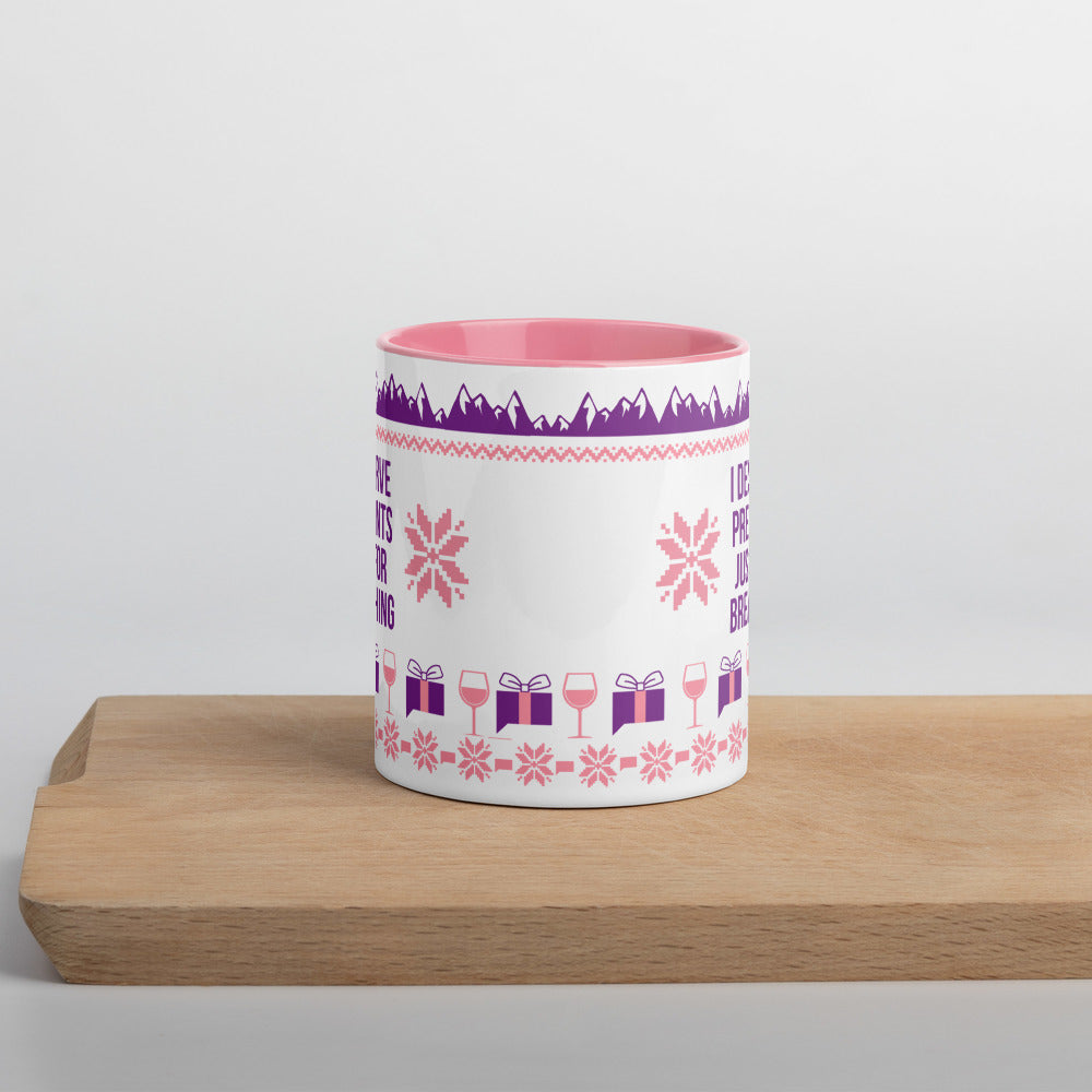 The Real Housewives of Salt Lake City I Deserve Presents Just For Breathing Two-Tone Mug