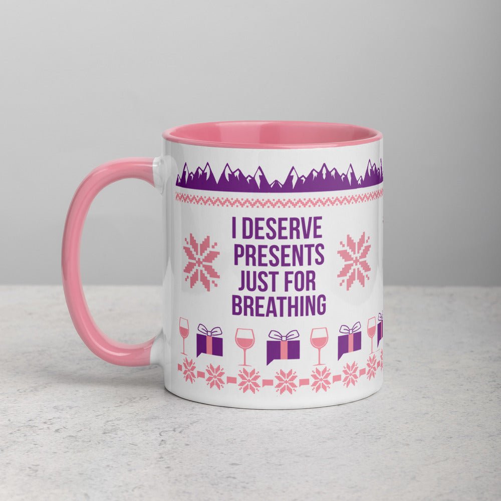 The Real Housewives of Salt Lake City I Deserve Presents Just For Breathing Two-Tone Mug