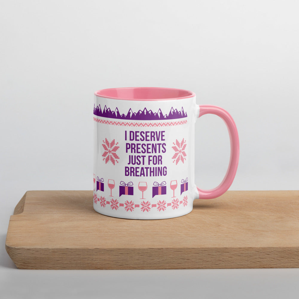 The Real Housewives of Salt Lake City I Deserve Presents Just For Breathing Two-Tone Mug