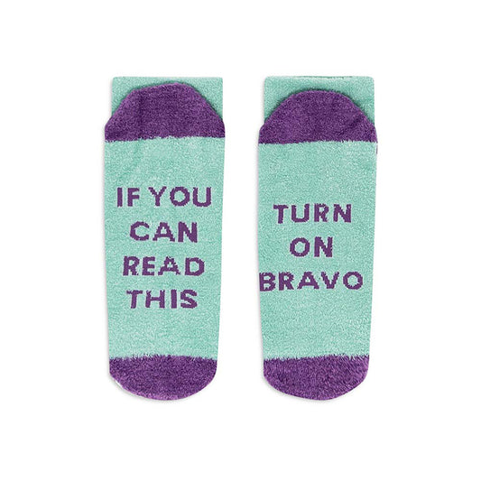 If You Can Read This Turn on Bravo Fuzzy Socks