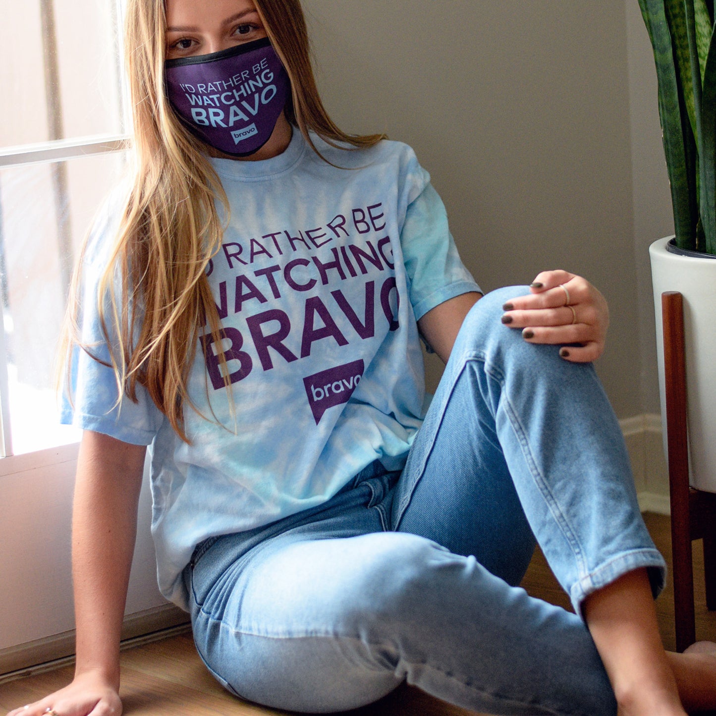 Rather Be Watching Bravo Tie-Dye Short Sleeve T-Shirt