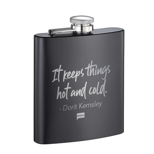 The Real Housewives of Beverly Hills It Keeps Things Hot AND Cold Laser Engraved Flask