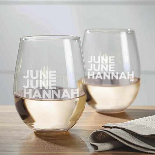 Below Deck June, June, Hannah Stemless Wine Glass - Set of 2