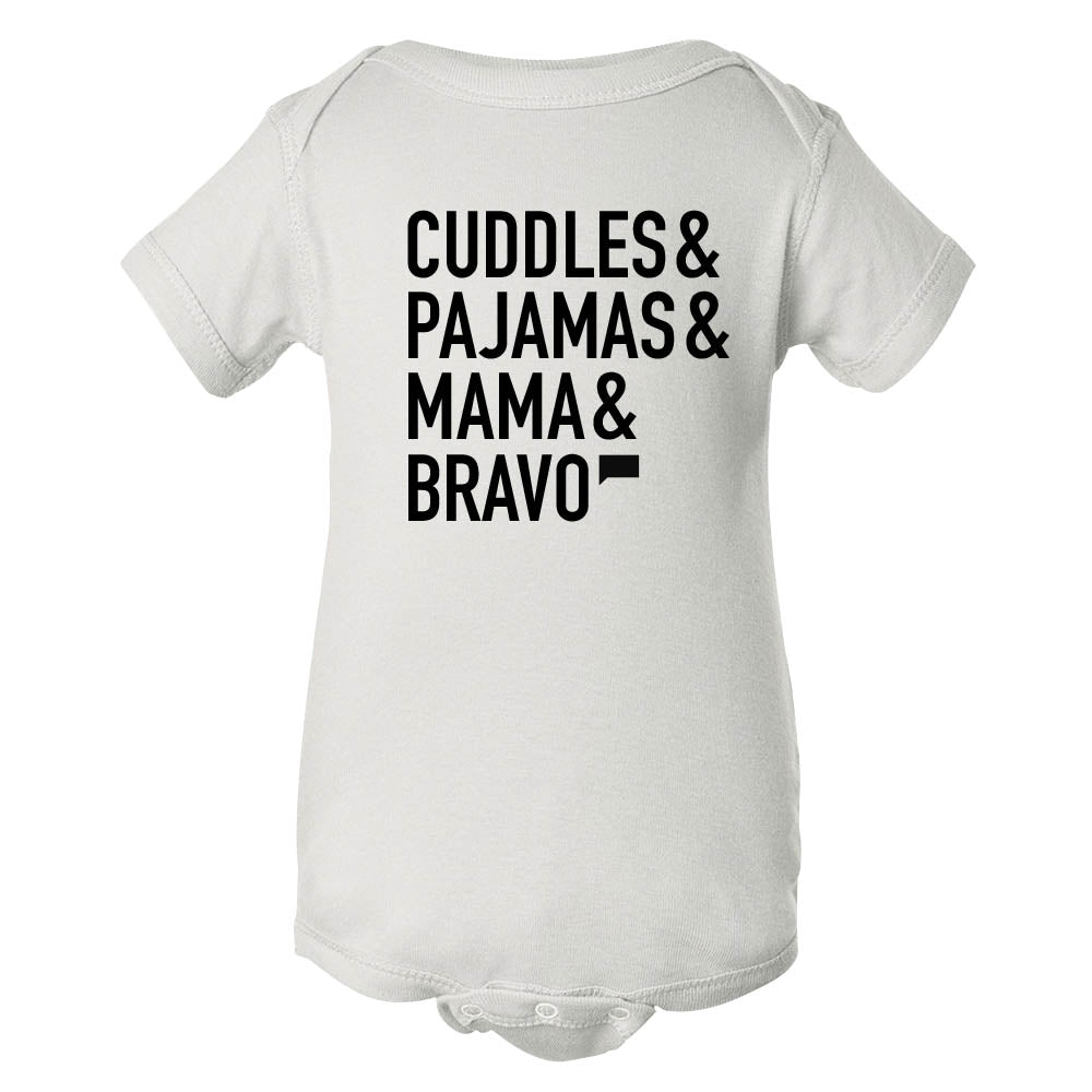 Cuddles & Pajamas & Mama & Bravo Infant One Piece