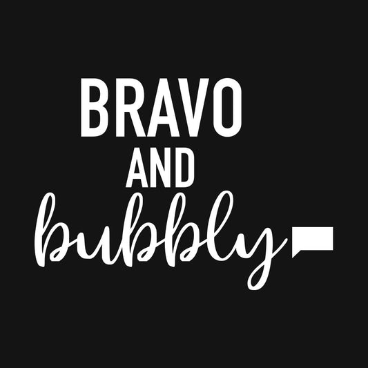Bravo and Bubbly Embroidered Sherpa Blanket