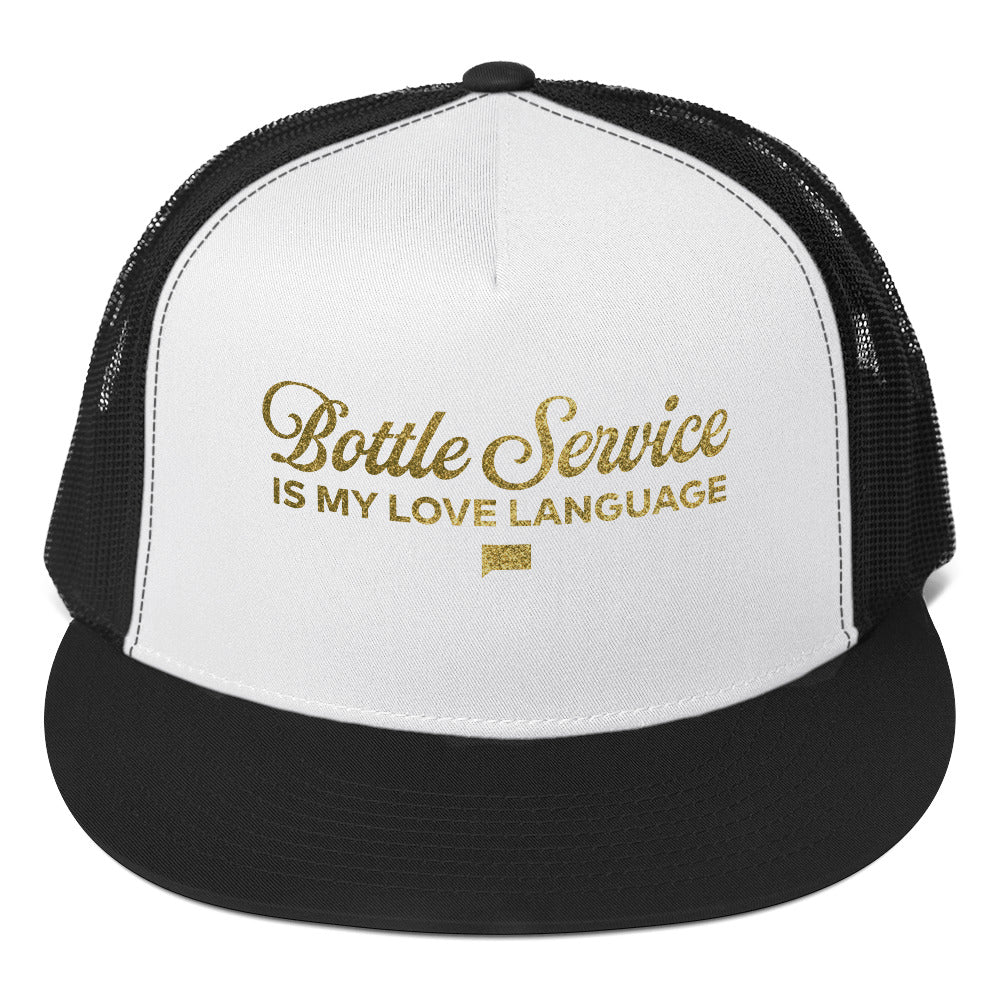 Southern Hospitality Bottle Service Is My Love Language Trucker Hat