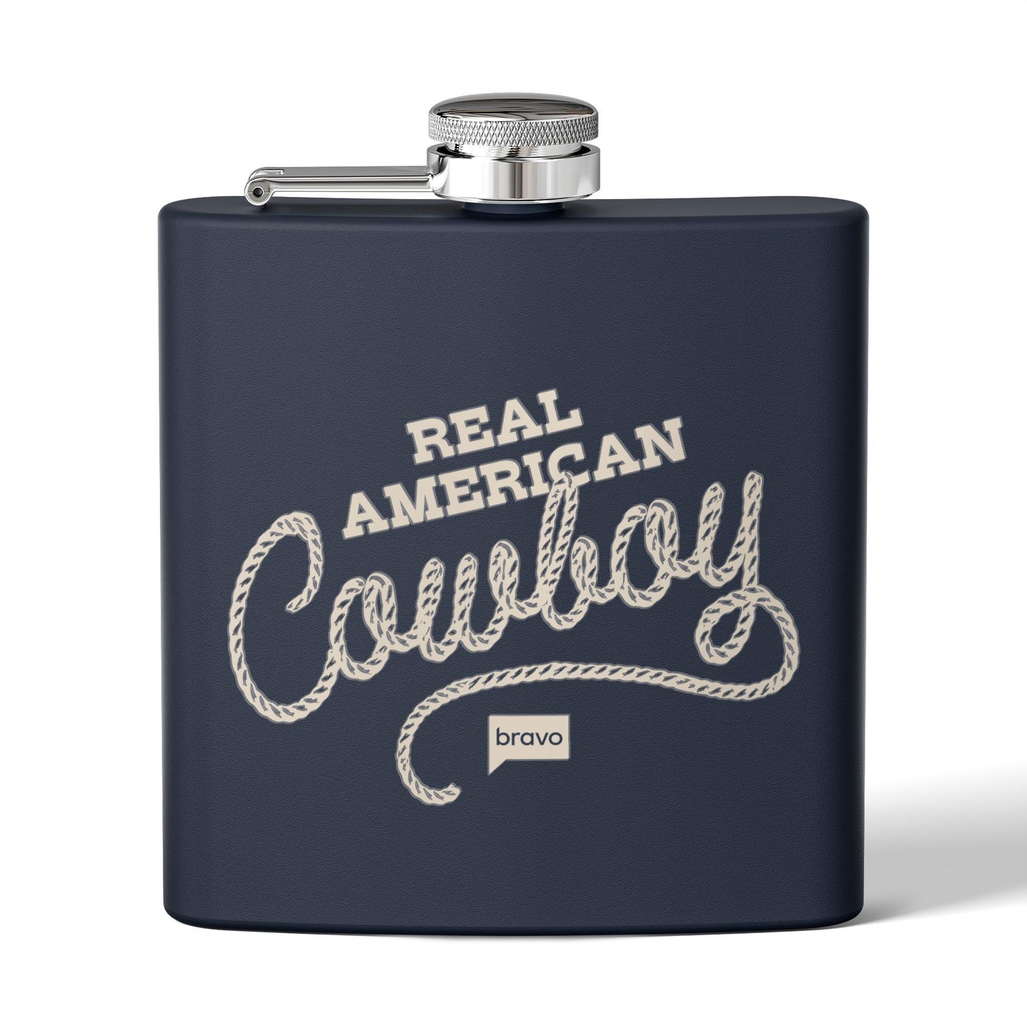 The McBee Dynasty Stainless Steel Flask Real American Cowboy