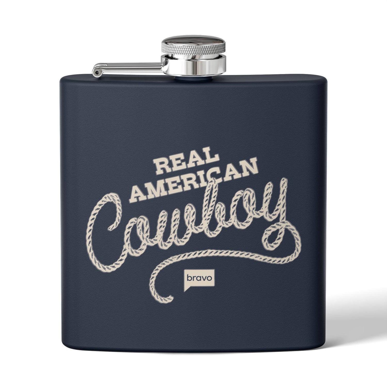 The McBee Dynasty Stainless Steel Flask Real American Cowboy