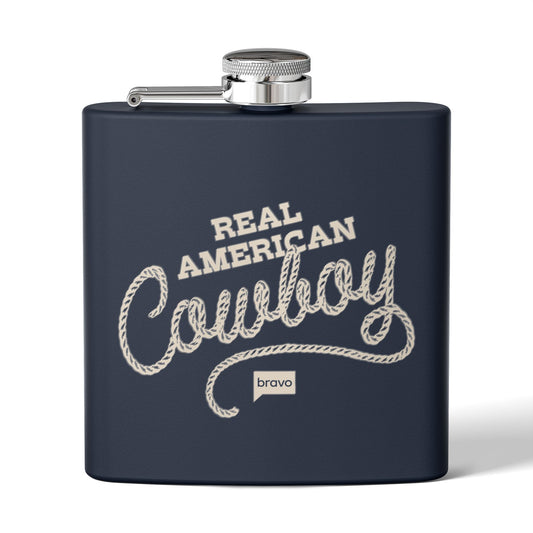The McBee Dynasty Stainless Steel Flask Real American Cowboy