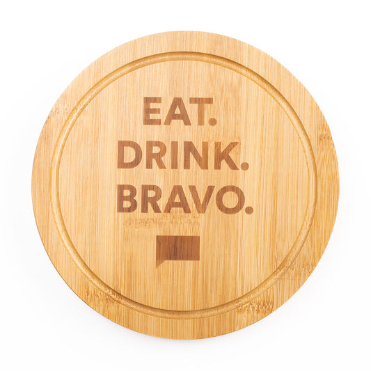 Bravo Insider Eat. Drink. Bravo. Bamboo Charcuterie Board Kit