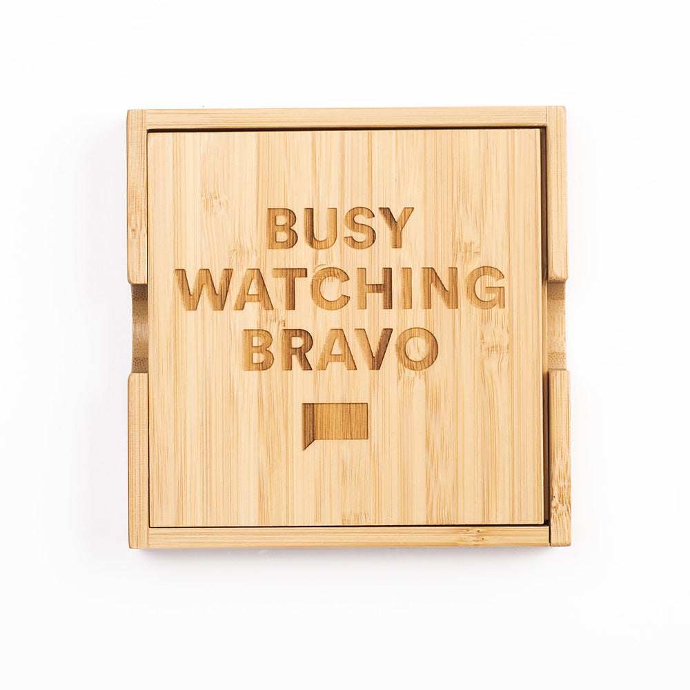 Bravo Insider Wood Coasters (Set of 4)