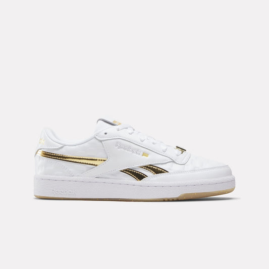 Reebok x BravoCon Club C Revenge Shoe White/Gold/Silver-4