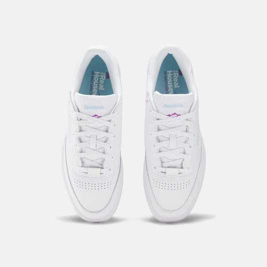 Reebok x RHOSLC Club C 85 Shoe White/Purple/Blue-2