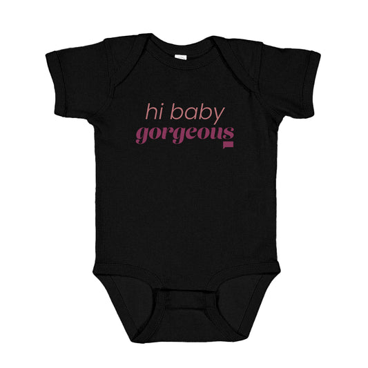 The Real Housewives of Salt Lake City Hi Baby Gorgeous Baby Bodysuit Black