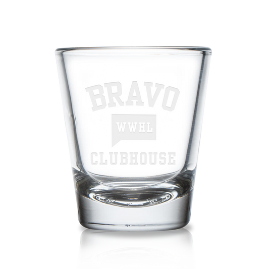 Watch What Happens Live with Andy Cohen Clubhouse Engraved Shot Glass