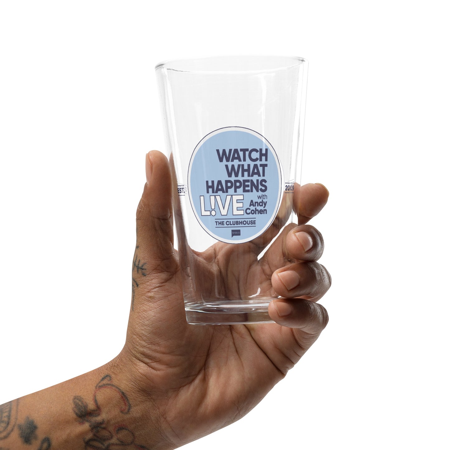 Watch What Happens Live Logo Pint Glass