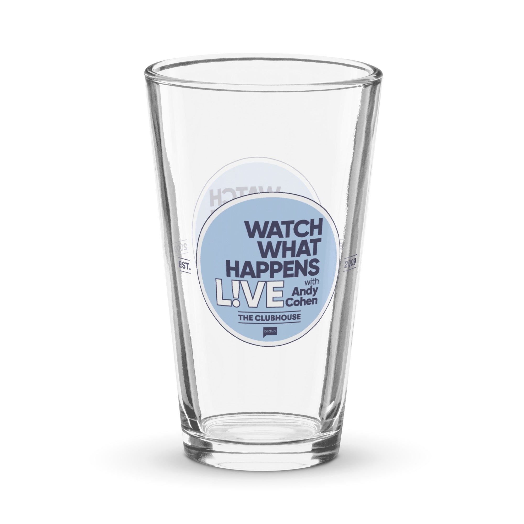 Watch What Happens Live Logo Pint Glass