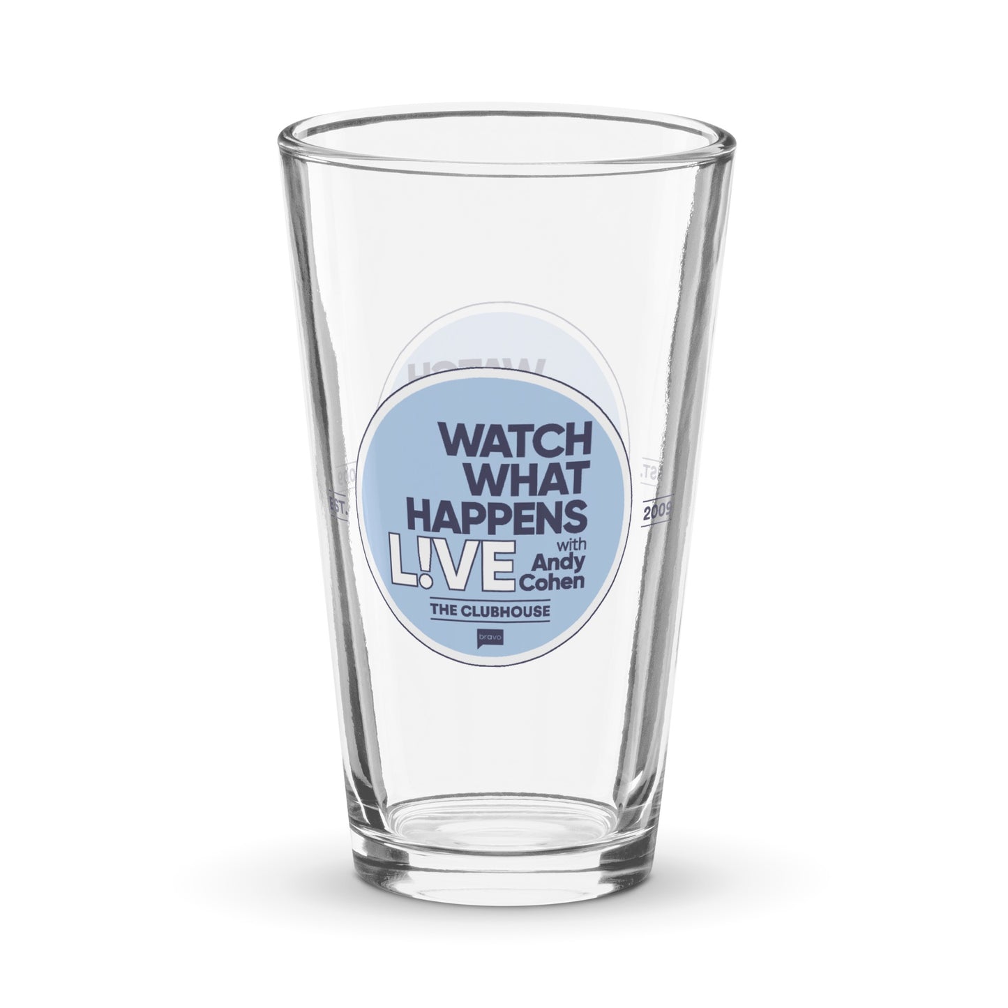 Watch What Happens Live Logo Pint Glass