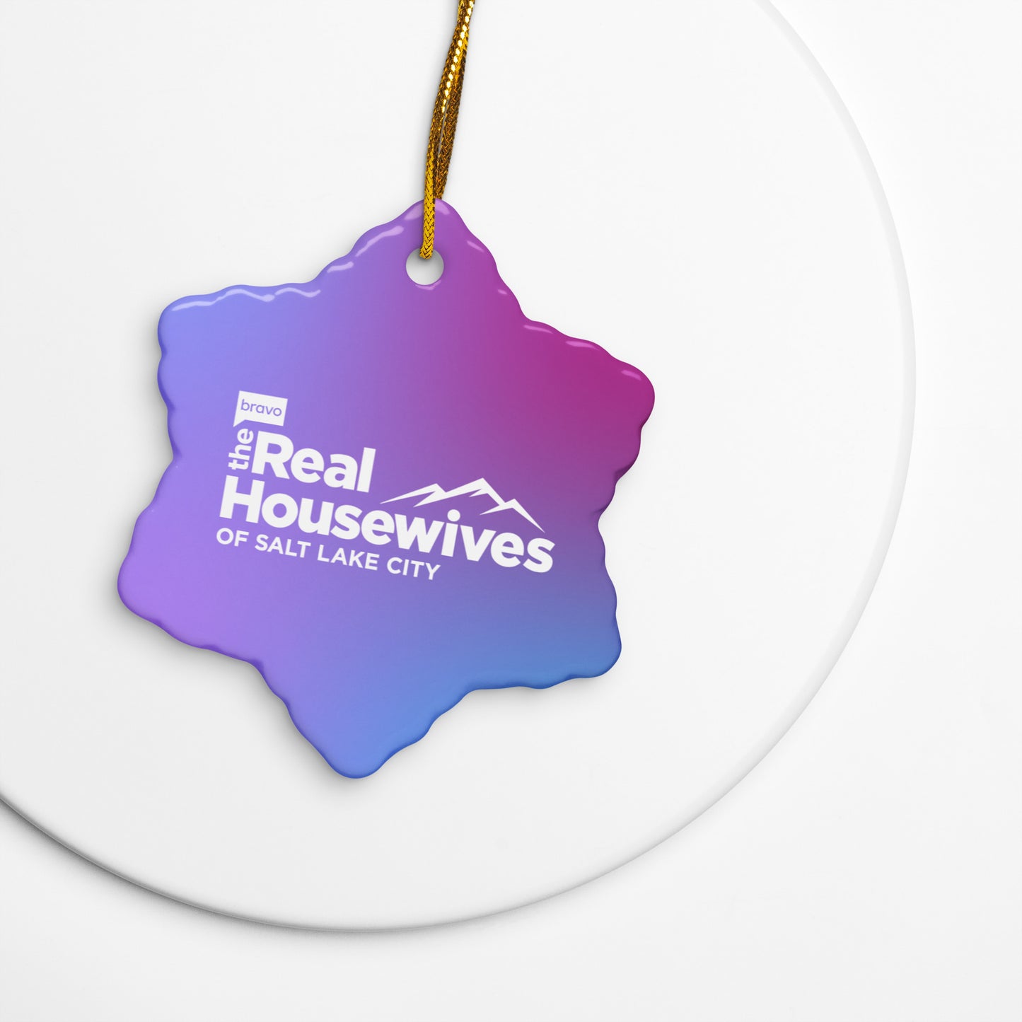 The Real Housewives of Salt Lake City Ornament Logo Ceramic