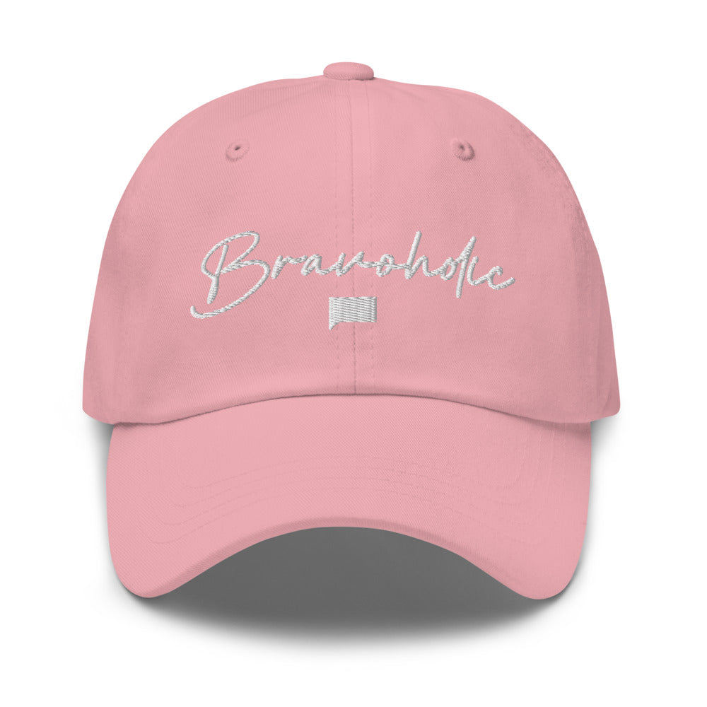 Dad Script Hat Bravoholic Script Classic Dad Hat