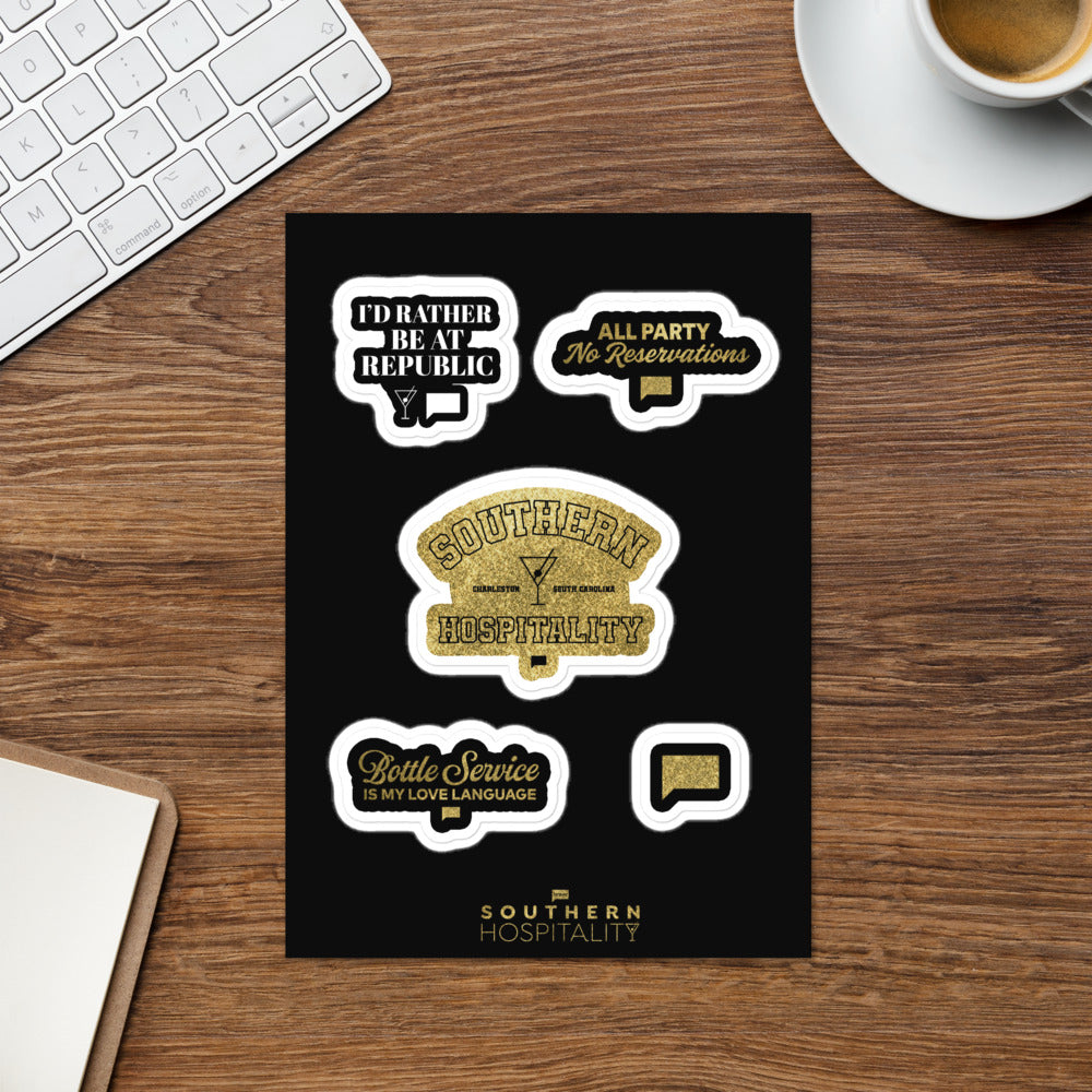 Southern Hospitality Quotes Sticker Sheet