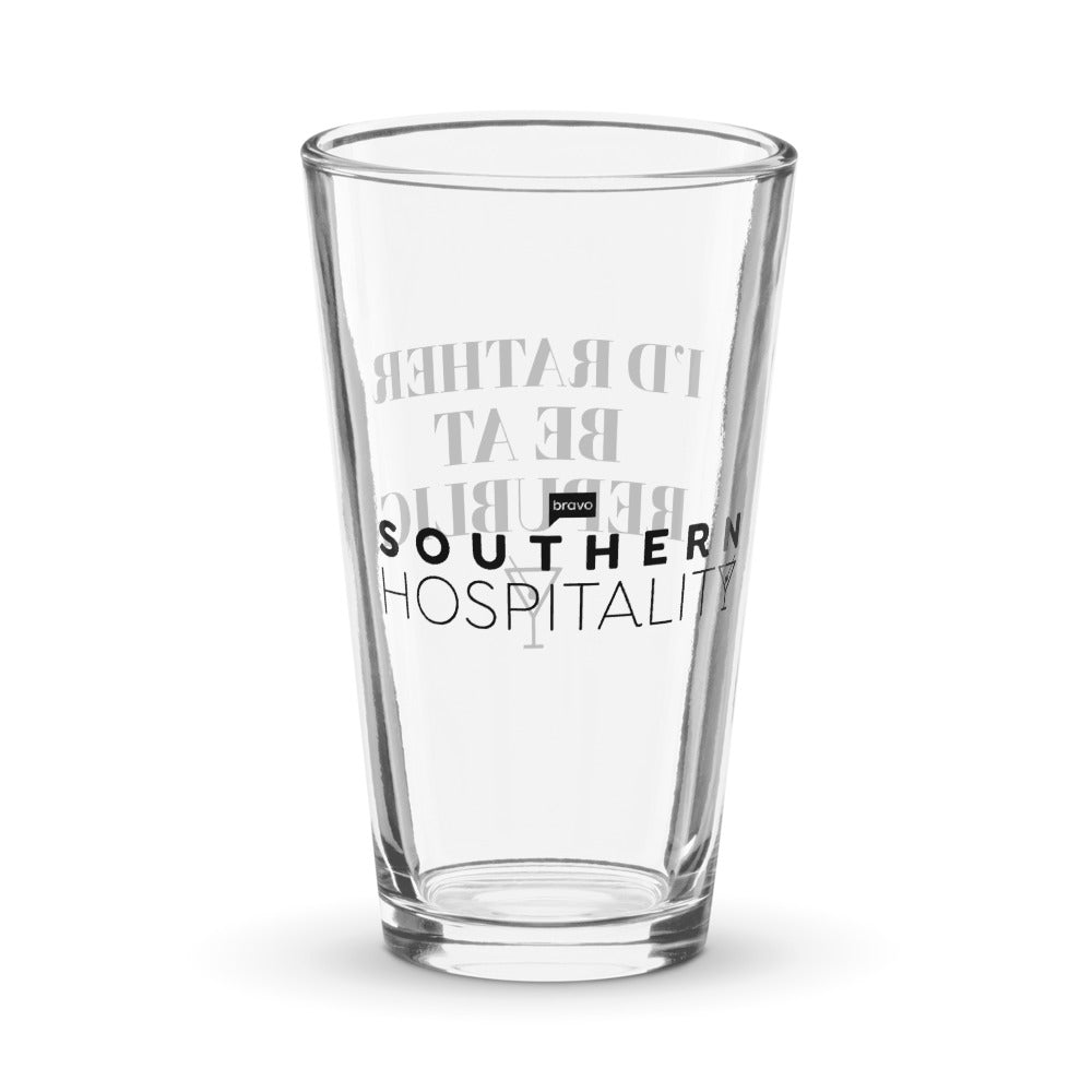 Southern Hospitality I'd Rather Be At Republic Pint Glass