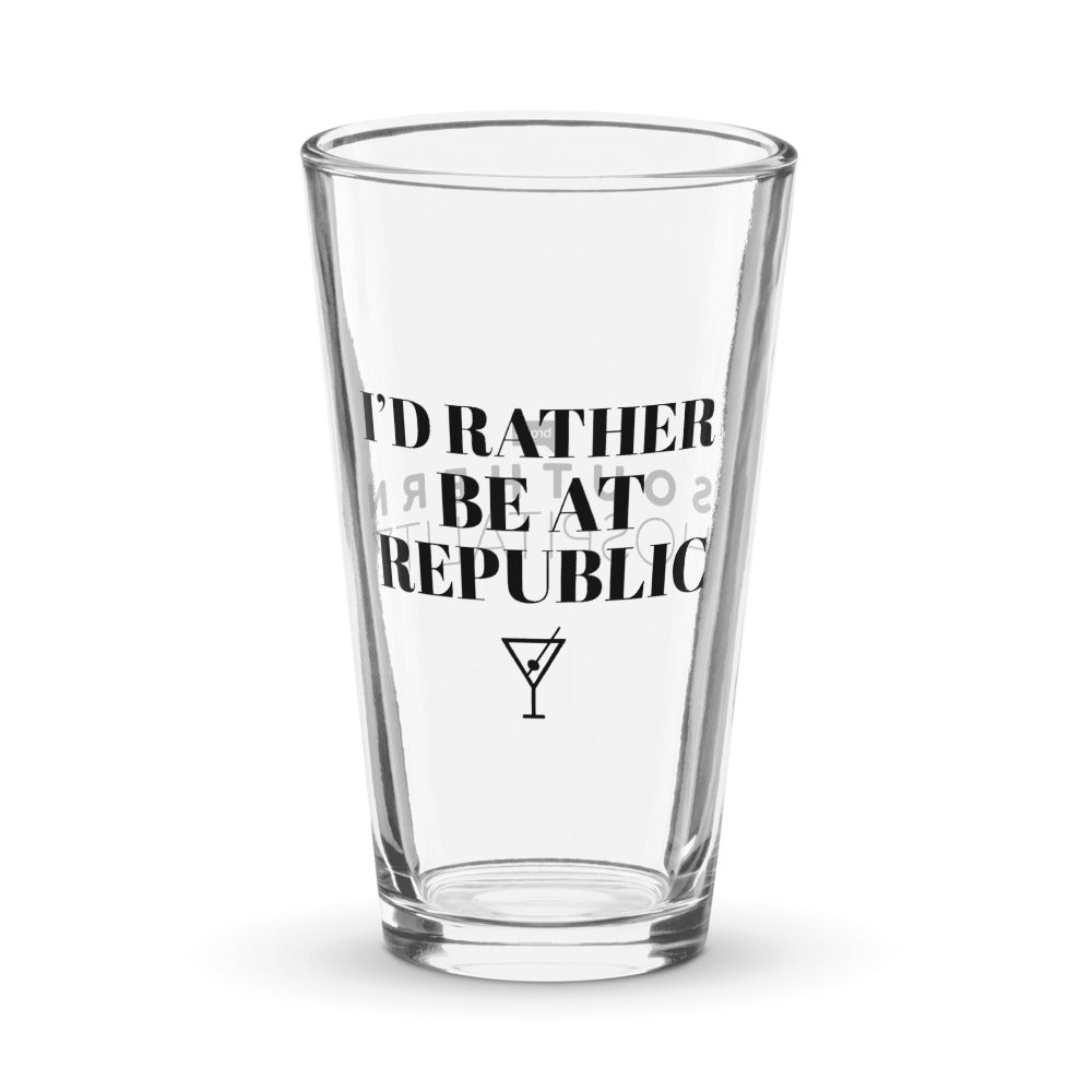 Southern Hospitality I'd Rather Be At Republic Pint Glass