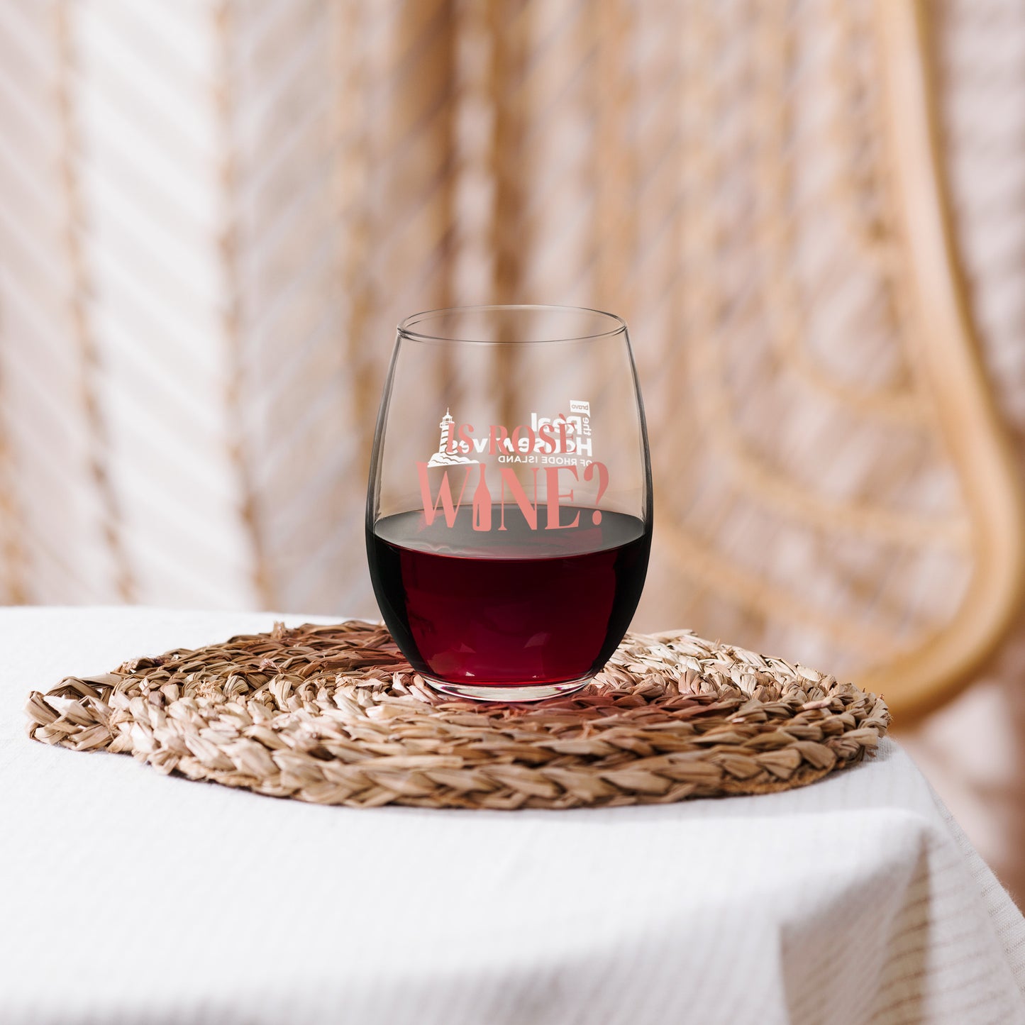 The Real Housewives of Rhode Island Wine Glass Is Rose Wine?