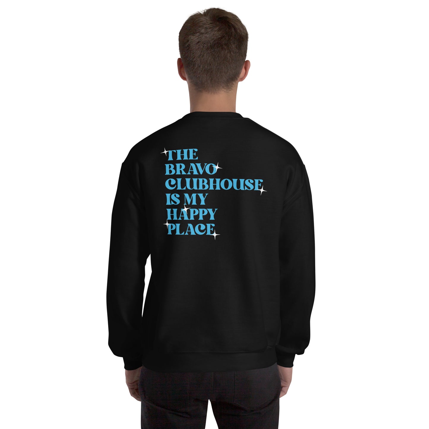 Watch What Happens Live Crewneck The Bravo Clubhouse Is My Happy Place