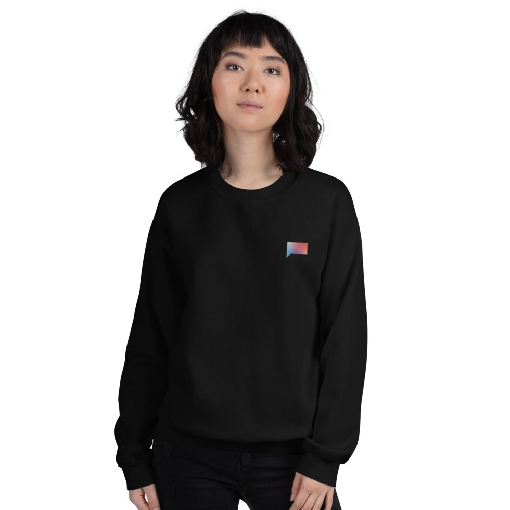 Bravo Embroidered Talk Bubble Crewneck Sweatshirt